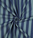 yarn dyed katoen - strepen - blauw en mint