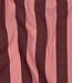 yarn dyed katoen - strepen - bordeaux en koraal