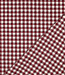 yarn dyed katoen - ruiten - bordeaux