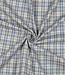 yarn dyed katoen - checks - blauw