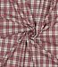 yarn dyed katoen - checks - bordeaux
