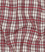yarn dyed katoen - checks - bordeaux