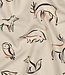 naturel - zachte sweaterstof met bosdieren