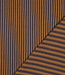 marineblauw en cognac strepen - double gauze double face