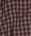 marineblauw en cognac ruiten - double gauze double face