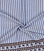 border bruin en blauw - double gauze / Tetra