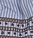 border bruin en blauw - double gauze / Tetra