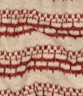 bordeaux - gebreid jacquard met strepen