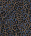 donkerblauw met bruin luipaard - heavy denim