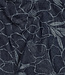 heavy denim jacquard met bloemen - jeansblauw