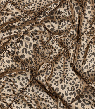 leopard - quilted double face fabric