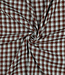 lichtblauw en bruin ruiten - double gauze double face