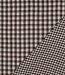 lichtblauw en bruin ruiten - double gauze double face