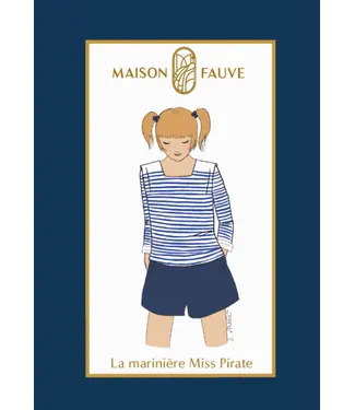 Maison Fauve LA MARINIERE Miss PIRATE 4 tot 14 jaar - naaipatroon - Engels en Franse instructies