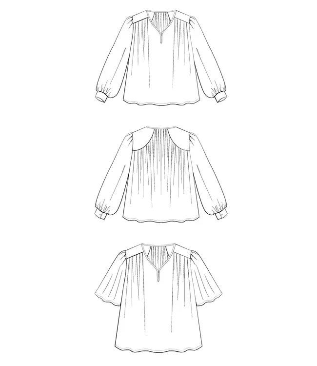 Maison Fauve LA BLOUSE MISSIVE - naaipatroon - Engels en Franse instructies