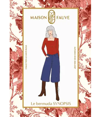 Maison Fauve LE BERMUDA SYNOPSIS - naaipatroon - Engels en Franse instructies