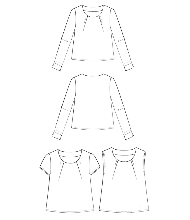 Maison Fauve LA BLOUSE FOLIO - naaipatroon - Engels en Franse instructies