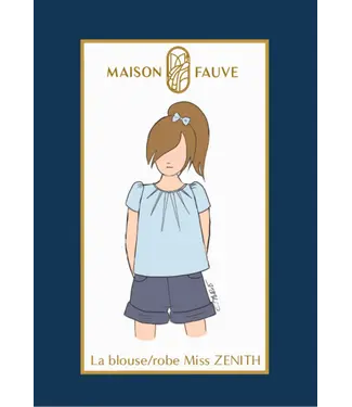 Maison Fauve La Blouse et Robe Miss ZENITH -4 tot 14 jaar - naaipatroon - Engels en Franse instructies