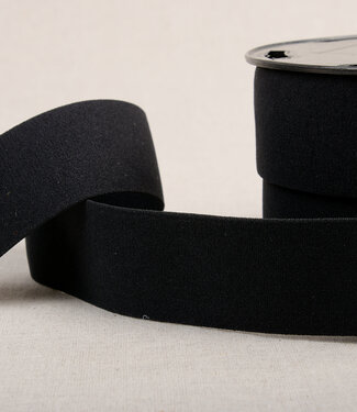 zwart zachte taille elastiek 40mm