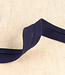 biais double gauze - GOTS - 27mm - marineblauw - kleur 27 - PER METER