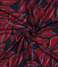 leaves - bordeaux op marineblauw - viscose