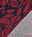 leaves - bordeaux op marineblauw - viscose