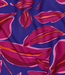 leaves - fuchsia op kobaltblauw - viscose