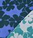 Fiori blu - viscose