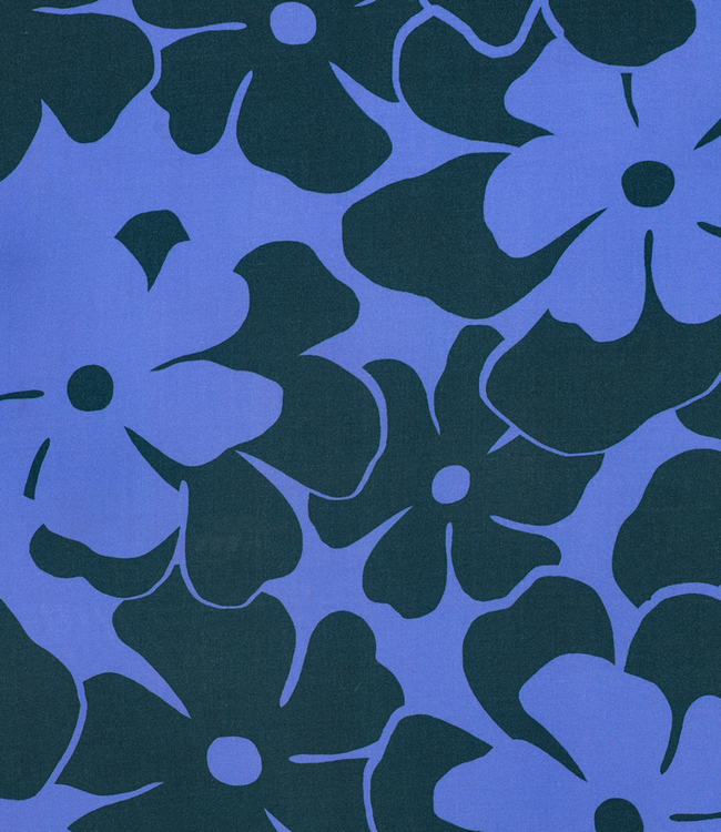 Fiori blu - viscose