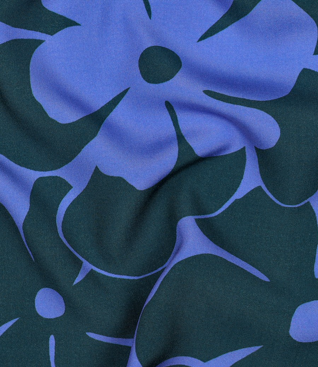 Fiori blu - viscose