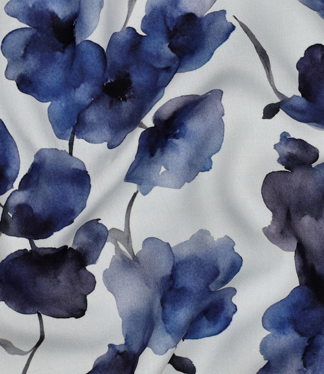 Delft blue botanicals - viscose