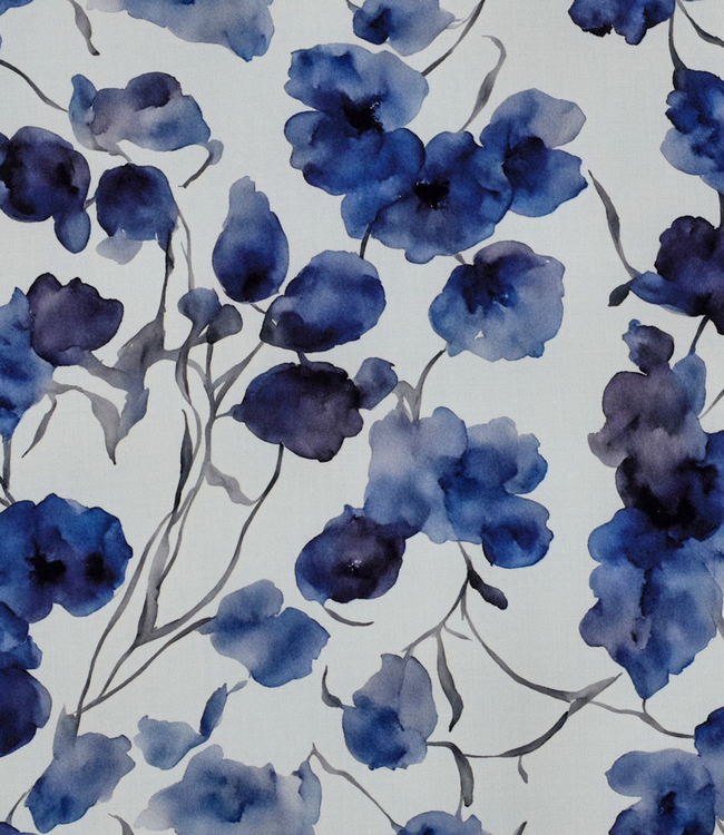 Delft blue botanicals - viscose
