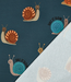 Take it slow snail petrol - zachte sweater