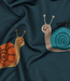 Take it slow snail petrol - zachte sweater