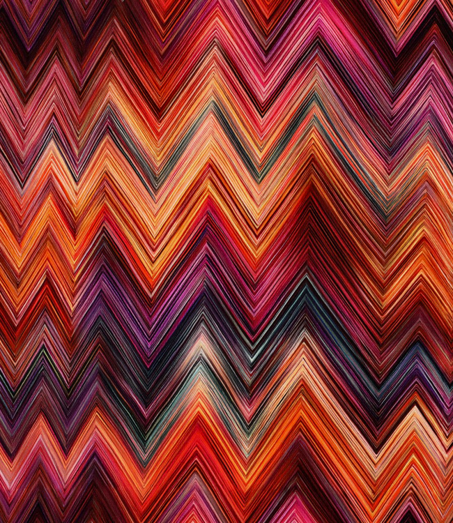 Zigzag sunset - prachtige viscose