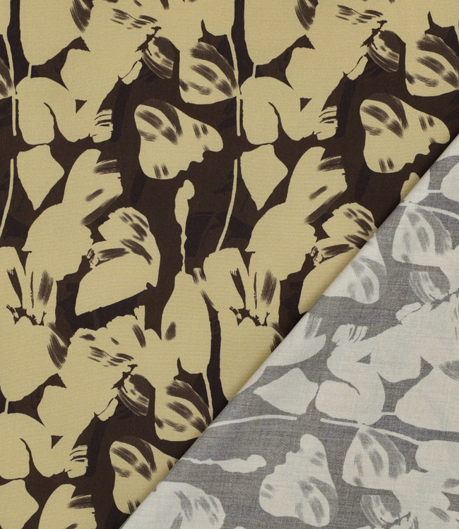 Golden flowers chocolate - lenzing ecovero viscose