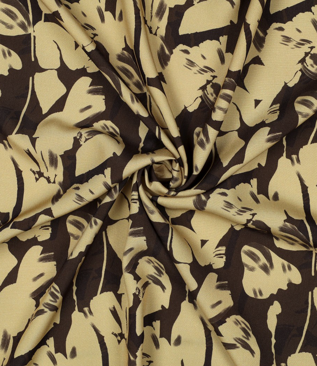 Golden flowers chocolate - lenzing ecovero viscose
