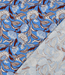 Blauw en bruin - prachtige viscose