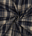 yarn dyed checks marineblauw - opgeruwd