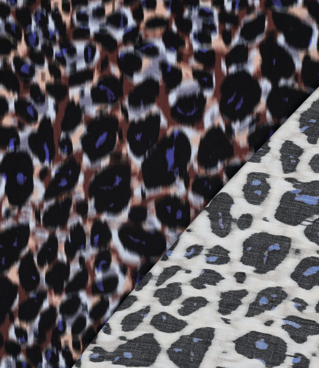 faded leopard print - prachtige viscose