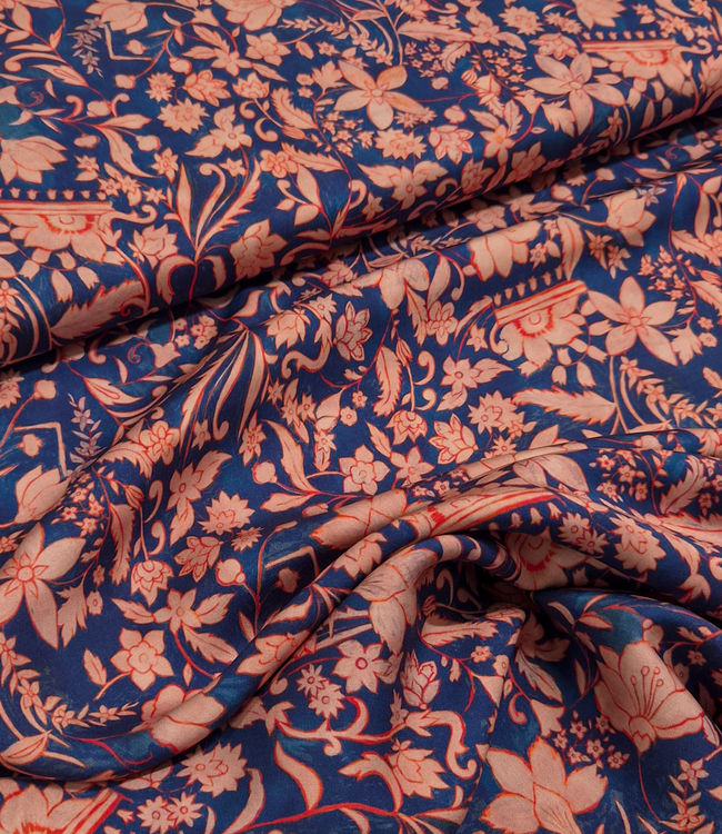 Katia fabrics Indiana flowers - gesatineerde rayon