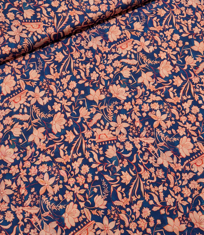 Katia fabrics Indiana flowers - gesatineerde rayon