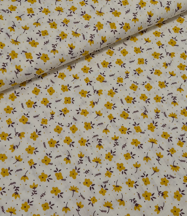 Katia fabrics reindeer flowers - double gauze tetra