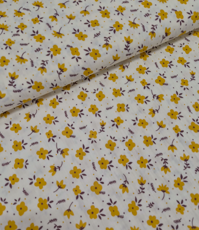 Katia fabrics reindeer flowers - double gauze tetra