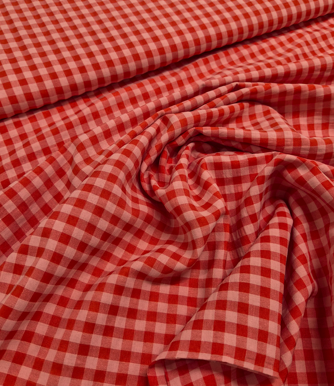 Katia fabrics Red & Pink Gingham vichy