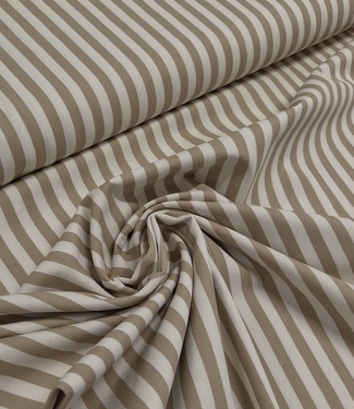 beige gestreept -  prachtige twill gabardine