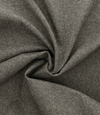 herringbone grijs - wool touch gebreide jacquard - zachte kwaliteit, perfecte broekenstof