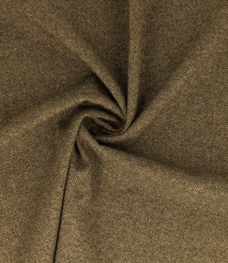 herringbone lichtbruin - wool touch gebreide jacquard - zachte kwaliteit, perfecte broekenstof