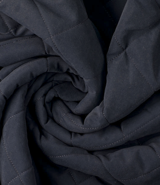 waterafstotende zachte teddy stepper / gematelasseerd midnight blue
