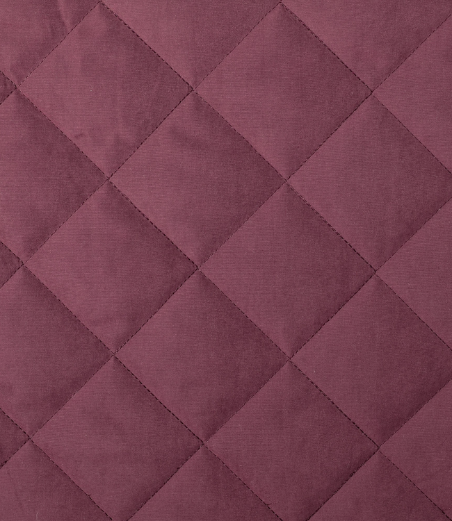 waterafstotende zachte teddy stepper / gematelasseerd bordeaux